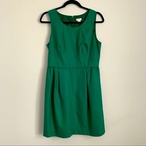 J. Crew Emerald Green Wool-Blend Dress